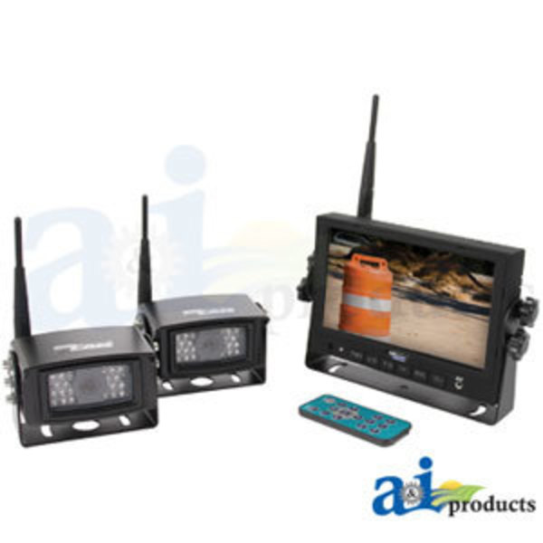 A & I Products CabCAM  Video System, Wireless (Includes 7" Monitor and 2 Cameras) 12" x8" x6" A-WL56M2C